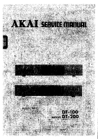 Akai DT-100-DT-200-Service-Manual